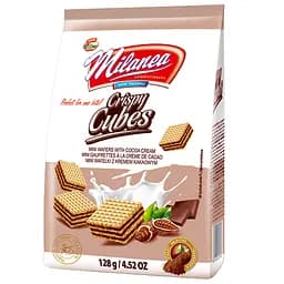 Конфеты вафельные Lumar Milanea Crispy Cubes с какао-кремовой начинкой 128 г