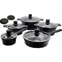 Набір каструль з кришками та сковородою EdelHoff EH-7965, 11 предметів