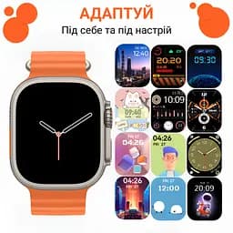 Смарт-годинник SmartX8 Ultra з функцією дзвінка, помаранчевий Smart X SWS8UO - мініатюра 27