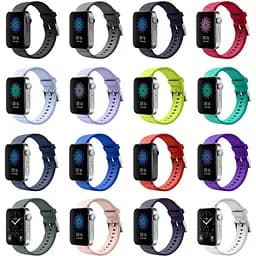 Силіконовий ремінець BeCover для Xiaomi Mi Watch / Garmin Vivoactive 3S / 4S / Venu 2С / Canyon CNS-SW71SS / Mobvoi TicWatch C2 / Withings Activite Steel / Huawei Honor S1 White (704521) - мініатюра 3