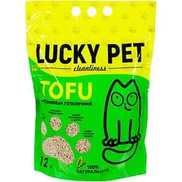 Наповнювач для котячого туалету Lucky Pet тофу персик 12 л