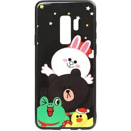 Чохол-накладка Toto Cartoon Print Glass Case Samsung Galaxy S9+ Line friends all about