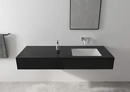 Змішувач Hansgrohe Vernis Shape для раковини зі стіни прихованого монтажу 205 мм Matt Black 71578670 Чорний матовий - мініатюра 2