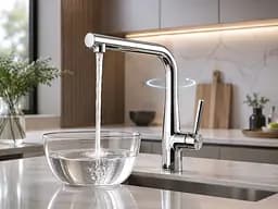 Кран / змішувач Faucet CR-8428 багатофункціональний метал / Змішувач кухонний з висувною лійкою, хром / Висувний кухонний змішувач з нержавіючої сталі - мініатюра 3