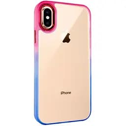 Чохол Epik TPU+PC Fresh sip series для Apple iPhone XS Max 6.5 Синій/Рожевий