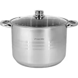 Кастрюля Kamille нержавеющая сталь с крышкой 15.5 л (KM-5406)