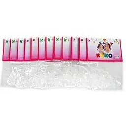 Силіконові резинки для волосся Міні прозорі La-beauty 0308-735-2, 12 упаковок