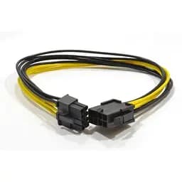 Кабель живлення подовжувач Cablexpert 6+2-pin male 8-pin female 0.3 м (CC-PSU-84)