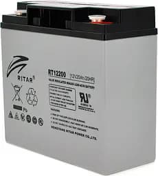 Батарея для ИБП 12В 20Ач AGM Ritar RT12200 12V 20.0Ah 181х77х167 мм