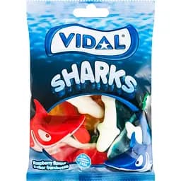 Цукерки Vidal Акули жувальні 90 г