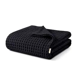 Плед-покривало Cosas Greek Waffle Black вафельне 160х230 см (Blanket_00Black_GreekWaffle_160x230)