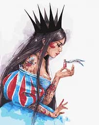 Набір для розпису по номерах Небезпечна краса, 40x50 см, КНО4969