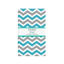 Набір простирадл полуторне Cosas ZIGZAG & DOTS 155х240 см (SetSheet_ZigBlueGrey_DropGWhite_155х240) - мініатюра 3