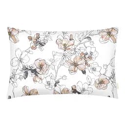 Комплект постільної білизни Cosas Pastel flowers Євро бежевий (FlowersBeigeWhite_53Graphite_200) - мініатюра 5