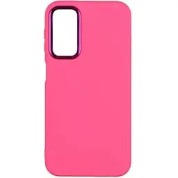 Чохол Silicone Cover Metal frame AA Samsung Galaxy A24 4G Shiny pink