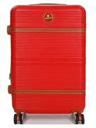 Валіза середня M ABS-пластик Worldline Airtex 629 67×45×27см 74л Червона - мініатюра 3