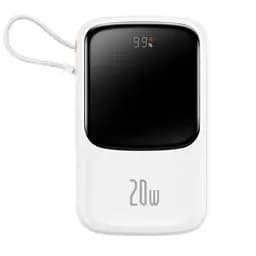 Портативна батарея Baseus Qpow Pro 20000mAh 20W iP PPQD030002 White
