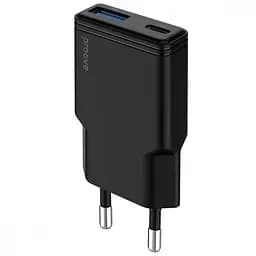 Зарядний пристрій Proove Slender 30W (Type-C + USB) black (WCSL30110001)