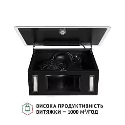 Витяжка декоративна похила Perfelli RIVA NERO - мініатюра 11