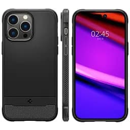 Оригінальний протиударний чохол Spigen Rugged Armor MagSafe для Iphone 14 Pro Max (6.7") Matt Black ACS04812 - мініатюра 17