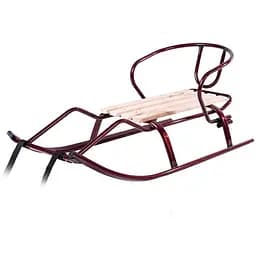 Санки Vitan Спорт F1 зі спинкою бордові (7290)