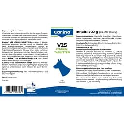 Вітаміни для собак Canina V25 Vitamintabletten 700 г 210 таблеток - мініатюра 2