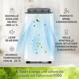 Кондиціонер мобільний Klarstein Grandbreeze Pro 4K 14 000 BTU/4,1 кВт (10035811) - мініатюра 3