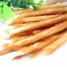 Ласощі для собак кручений стік з курячим м'ясом Селянські Смаколики 500 г