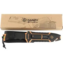 Ніж з фіксованим лезом Ganzo (G8012V2-OR) помаранчевий - мініатюра 12