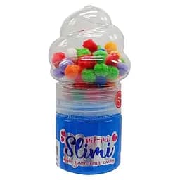 Игрушка-антистресс Слайм Mi-mi Slimi Strateg 71827ST(Light-Blue) с помпонами
