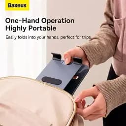 Підставка для ґаджетів Baseus Desktop Biaxial Foldable Metal Stand (for Tablets) B10431801811-00 Grey - мініатюра 6