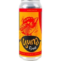 Пиво Ципа Грай світле нефільтроване 7.4% 0.5 л з/б