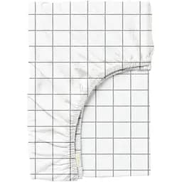 Простирадло Cosas на резинці 80х190х25 cell, білий (CellGreyWhite_80x190x25)