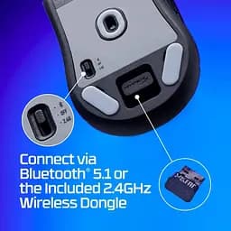 Бездротова миша HyperX Pulsefire Haste 2 Mini Wireless White (7D389AA) - мініатюра 10