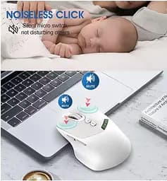 Миша бездротова 2 режимна Apayado T02 Pro Dual Mode Wireless Mouse сіра - мініатюра 9