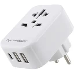 Адаптер Lifeventure European Travel Adaptor USB - мініатюра 4