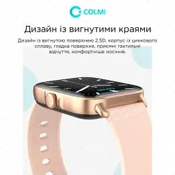 Розумні смарт-годинник Colmi P28 Plus фітнес браслет Pink (17833) - мініатюра 7