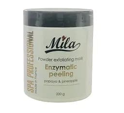 Ензимний пілінг для глибокого очищення шкіри обличчя Папайя і Ананас Enzymatic peeling Mila Perfect 200 г