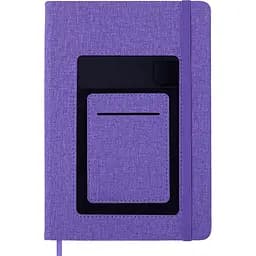 Блокнот діловий Buromax Comfort А5 96 арк. без лініювання обкладинка штучна шкіра фіолетовий (BM.295009-07)