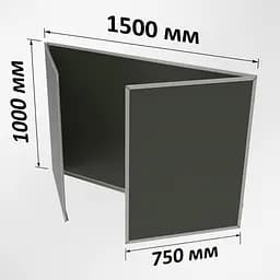 Крейдяна дошка ТСО грифельна 3000х1000 мм 5-поверхнева