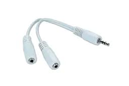 Перехідник адаптер Cablexpert CCA-415W Mini-Jack 3.5 тато 2 x Mini-Jack 3.5 мама - мініатюра 2