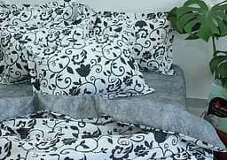 Комплект постільної білизни TAG Tekstil з компаньйоном 2-спальний 000210675 (R-T9255) - мініатюра 2
