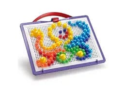 Розвиваючий набір мозаїки Quercetti 0920-Q, дошка 22х16 см 160 штук