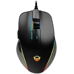 Комп'ютерна миша Mееtion GM23_2023 ігрова оптична провідна 12800 DPI 7 кнопок RGB підсвічування чорна