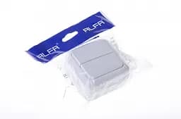 Выключатель Brille двухклавишный накладной ALFA