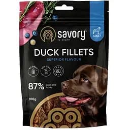 Ласощі для цуценят Джерки Savory Turkey Coins філе індички з качкою 100 г