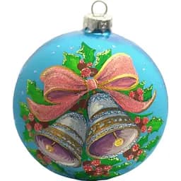 Ялинкова прикраса Санта Шоп Дзвіночки рожеві скло (4820001113471)