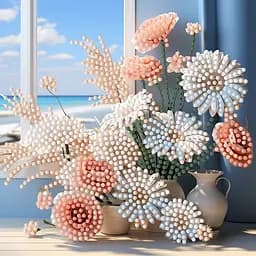 Алмазная мозаика Прекрасное утро Strateg ZAV1818-2 не полная выкладка 18х18 см