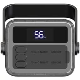 Універсальна мобільна батарея Aspiring 40000mAh Vigor 40 65W PD 2xUSB-A 2xUSB-C LED Black (PPVG.V04) - мініатюра 3