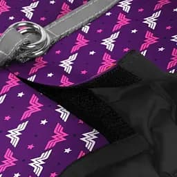 Шлея для собак м'яка Waudog Clothes Чудо-жінка фіолет, з QR паспортом, S2, 46-50х43-45 см (1012-4008) - мініатюра 3